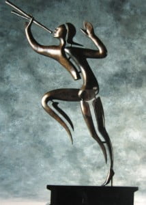 The British Telecom Herald - bronze sculpture