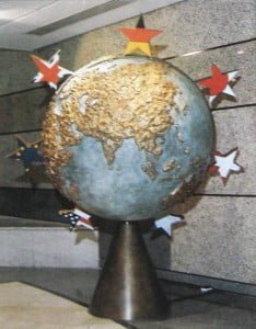 The Globe for LIFFE - sculpture in bronze