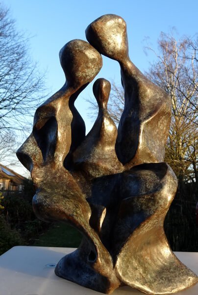 Tête-de-famille Tête-de-famille - sculpture in bronze