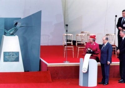 HM The Queen opens the Channel Tunnel